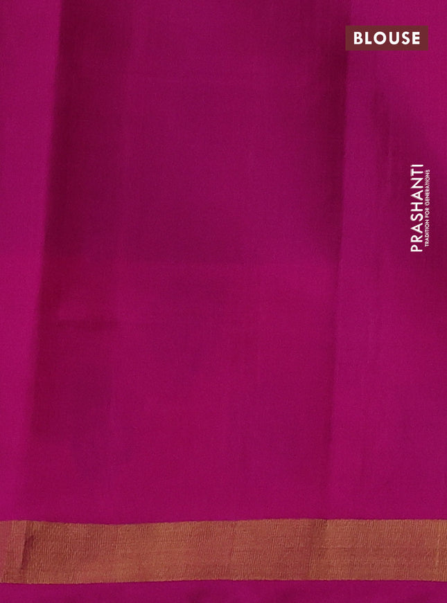 Rajkot patola silk saree dual shade of teal blue and pink with allover ikat weaves and ikat woven zari border