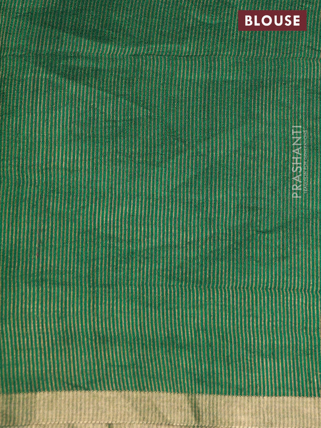 Chiniya silk saree wine shade and green with horse zari woven buttas in borderless style