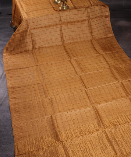 Collection image for: Tussar Silk with zari checks