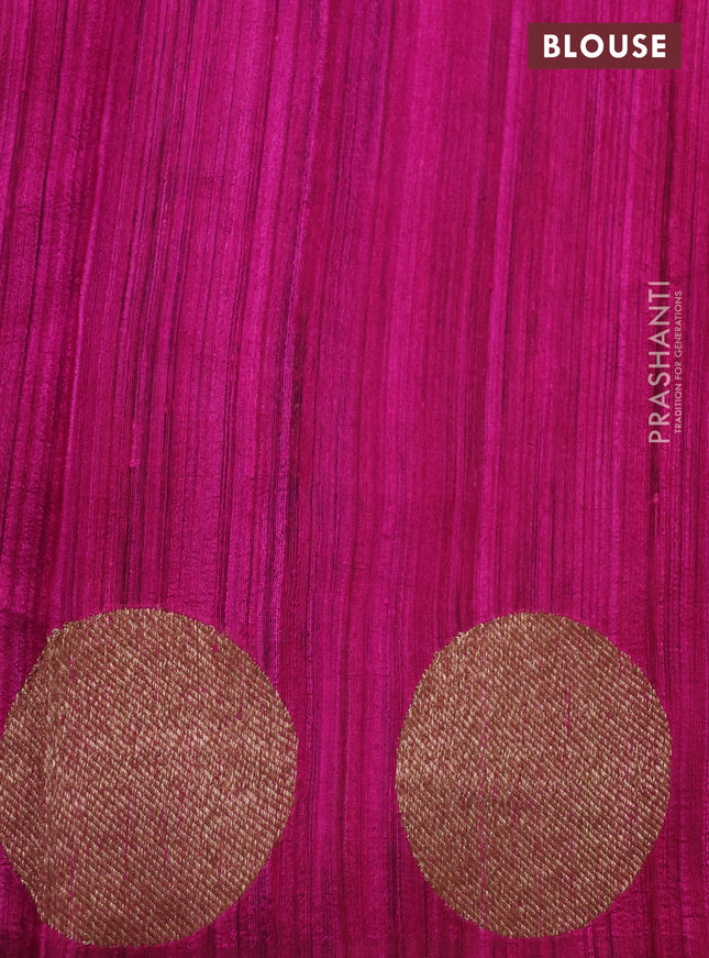 Banarasi raw silk saree navy blue and pink with geometric weaves and woven border