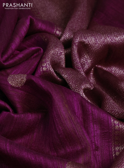 Banarasi raw silk saree wine shade and mustard yellow with woven buttas and woven butta border