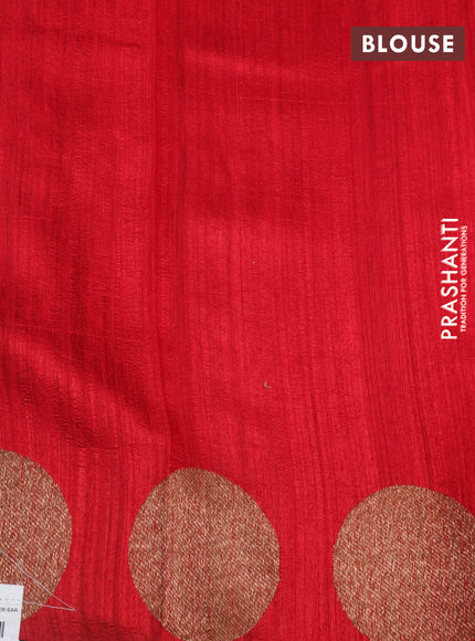 Banarasi raw silk saree green and maroon with woven buttas and woven butta border