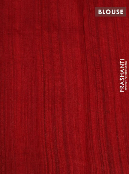 Banarasi raw silk saree sandal and maroon with plain body and long zari woven border