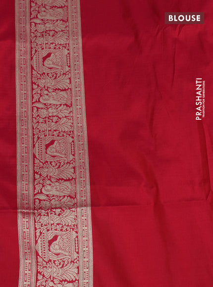 Pure banarasi uppada silk saree pink with allover vanasingaram weaves and woven border
