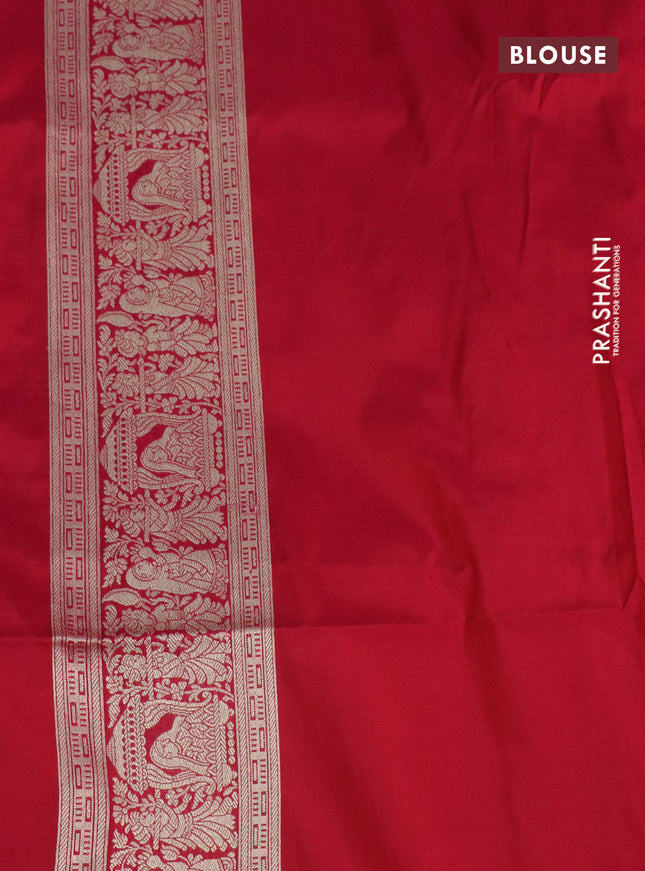Pure banarasi uppada silk saree pink with allover vanasingaram weaves and woven border