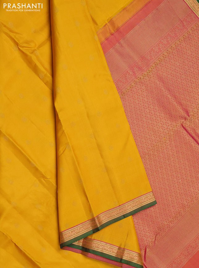 Banarasi organza silk saree dark pink and pastel grey with floral zari buttas and zari woven border