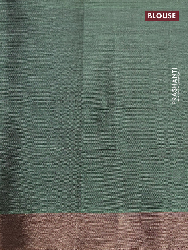 Pure soft silk saree wine shade and pastel green with allover zari weaves and zari woven border