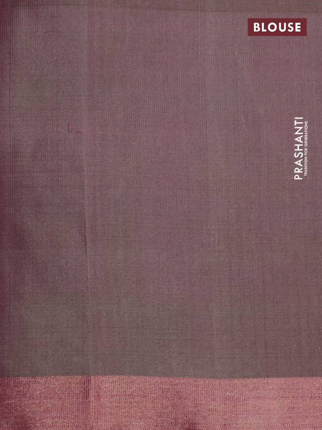 Pure soft silk saree mauve pink and dual shade of green with allover zari woven geometric buttas and zari woven border