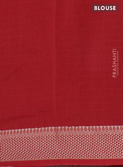 Maheshwari silk cotton saree maroon with allover shibori prints and thread woven border