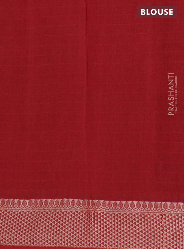 Maheshwari silk cotton saree maroon with allover shibori prints and thread woven border