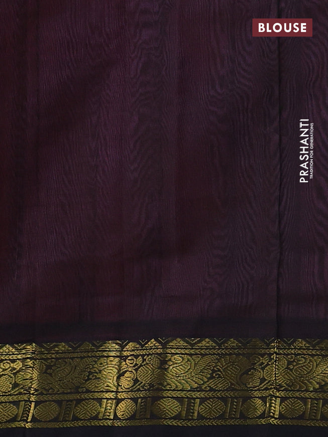 Silk cotton saree candy pink and black with plain body and zari woven border