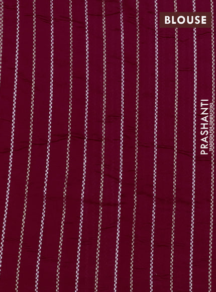 Poona silk saree pink with plain body and zari woven border