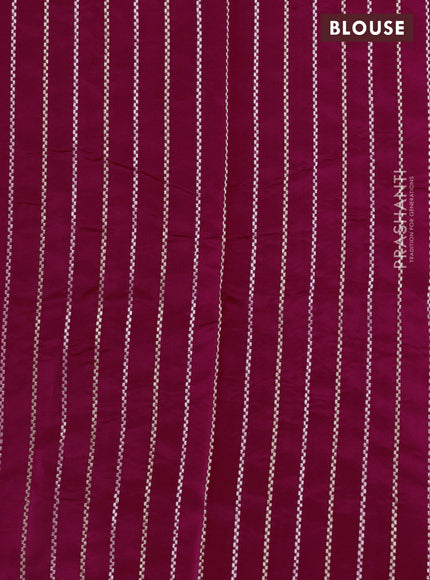 Poona silk saree pink with plain body and zari woven border