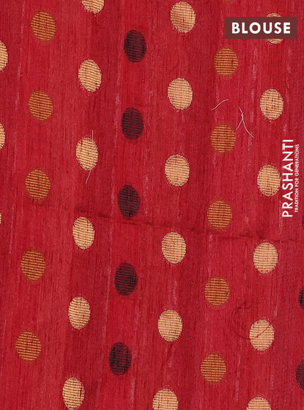 Semi dupion saree black and multi colour with allover kantha stitch work and zari woven border