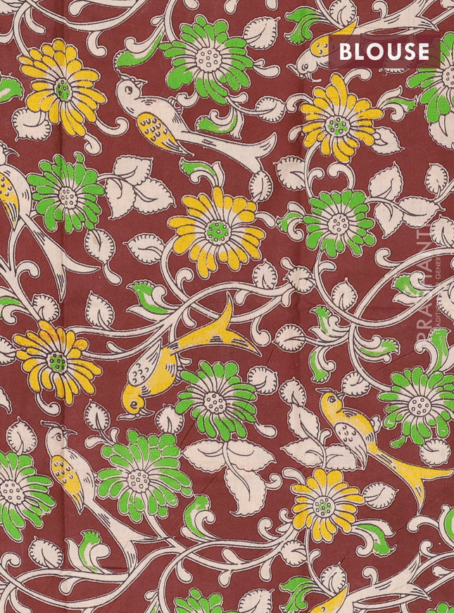 Bengal soft cotton saree teal green and deep maroon with plain body and zari woven border