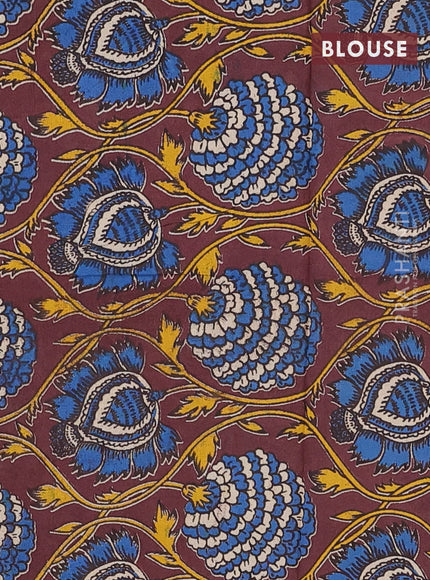 Bengal soft cotton saree dark mustard and deep maroon with plain body and zari woven border