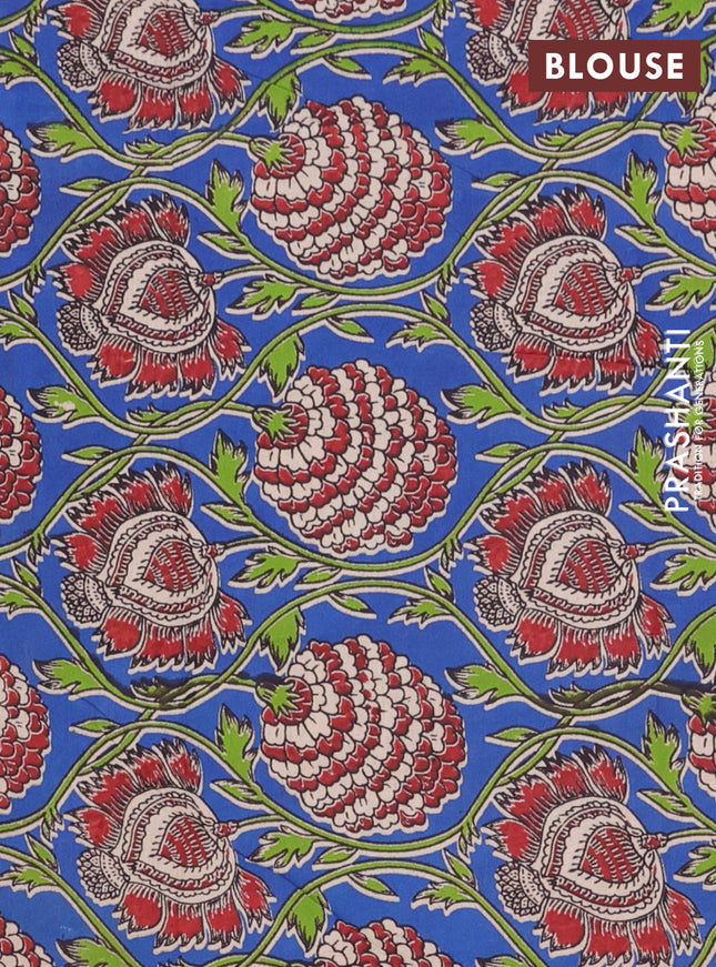 Bengal soft cotton saree bottle green and blue with plain body and zari woven border