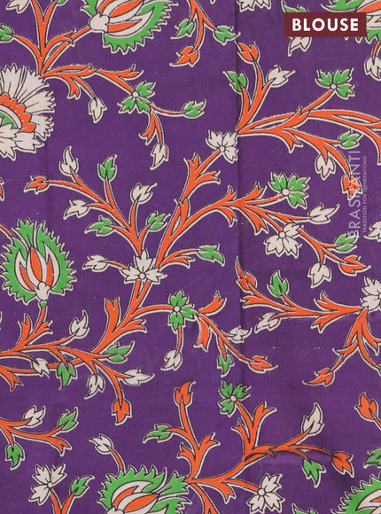 Bengal soft cotton saree dark mustard and violet with plain body and zari woven border