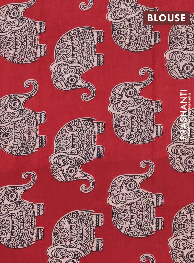 Bengal soft cotton saree green and maroon with plain body and zari woven border