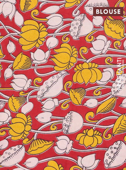 Bengal soft cotton saree green and red with plain body and zari woven border