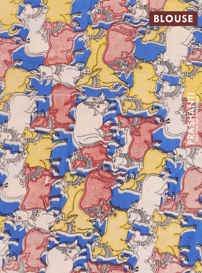 Bengal soft cotton saree purple and blue with plain body and zari woven border