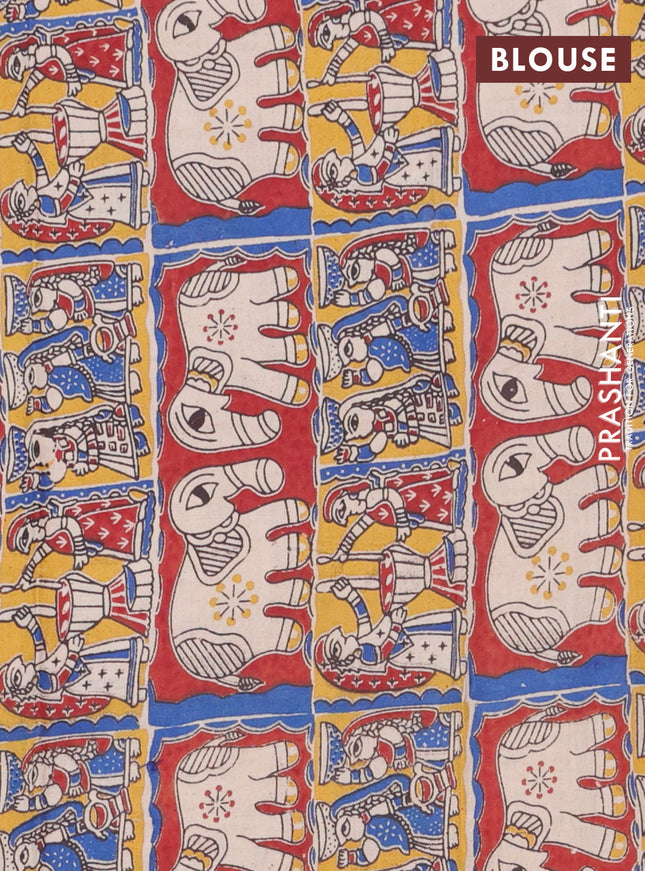 Bengal soft cotton saree cs blue and maroon yellow with plain body and zari woven border