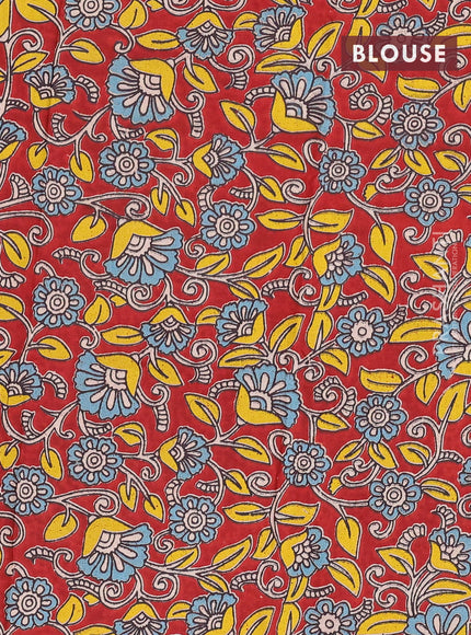 Bengal soft cotton saree peacock blue and maroon with plain body and zari woven border