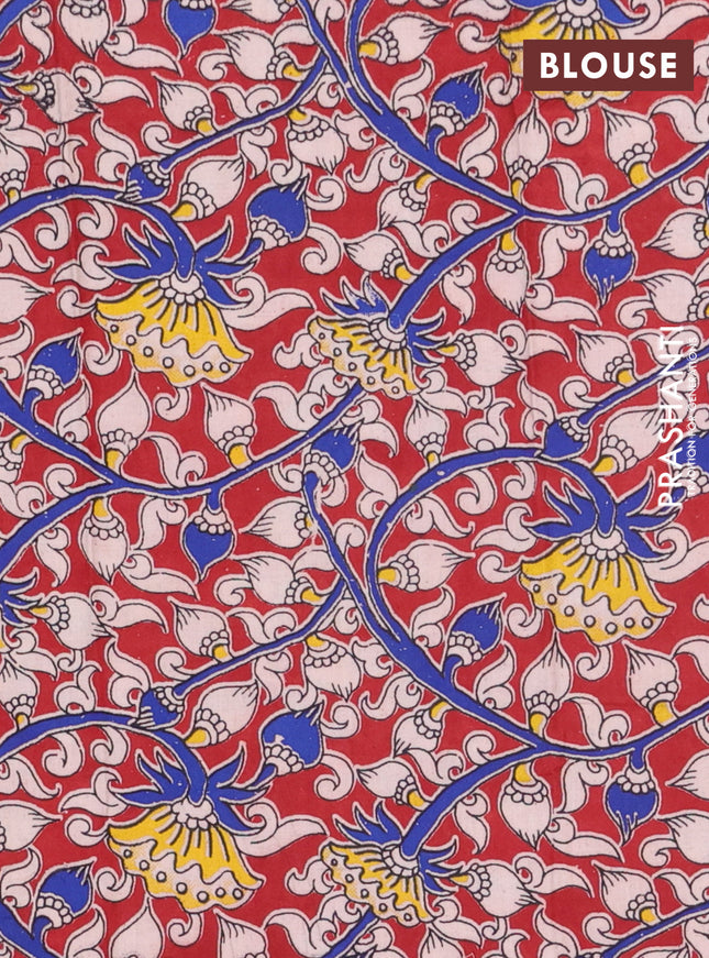 Bengal soft cotton saree cs blue and maroon with plain body and zari woven border