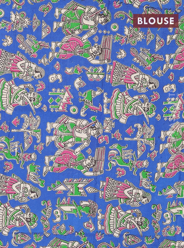 Bengal soft cotton saree wine shade and blue with plain body and zari woven border