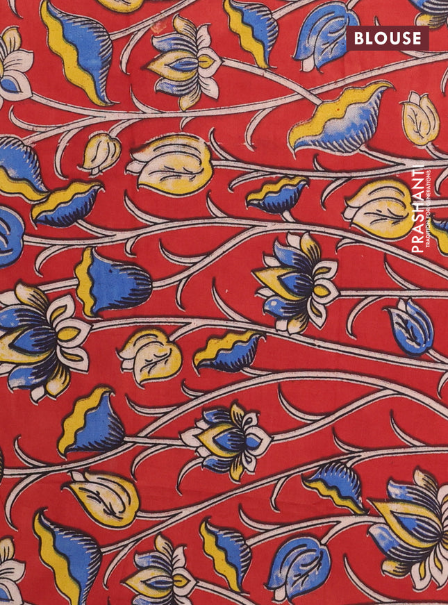 Bengal soft cotton saree navy blue and maroon with plain body and zari woven border