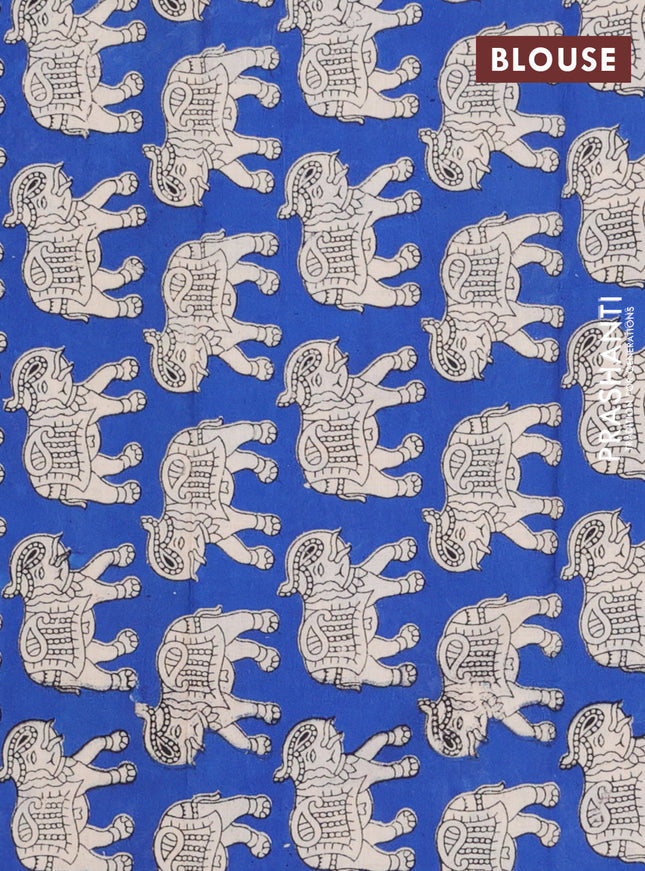 Bengal soft cotton saree black and blue with plain body and zari woven border