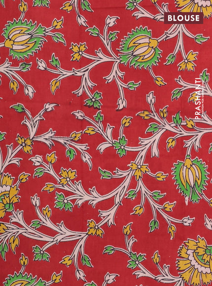 Bengal soft cotton saree teal green and maroon with plain body and zari woven border