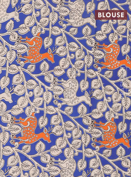 Bengal soft cotton saree black and blue with plain body and zari woven border