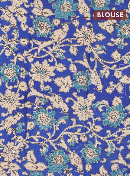 Bengal soft cotton saree black and blue with plain body and zari woven border