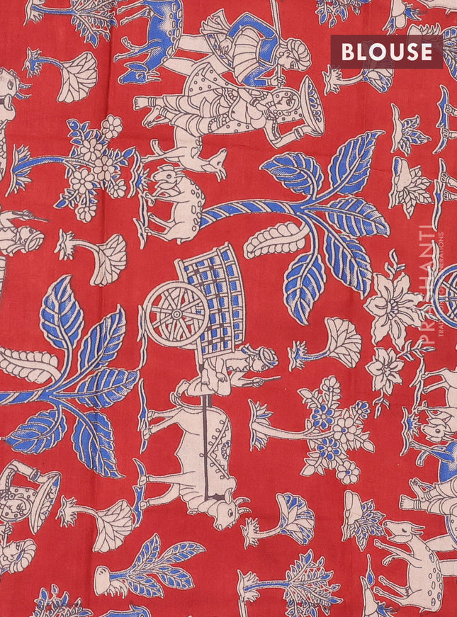 Bengal soft cotton saree cs blue and maroon with plain body and zari woven border