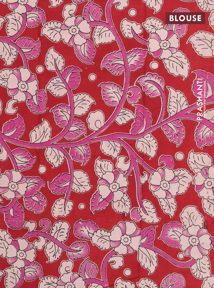 Bengal soft cotton saree purple and maroon with plain body and zari woven border