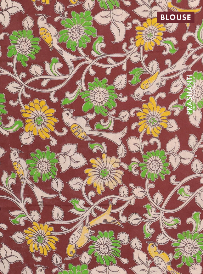 Bengal soft cotton saree cs blue and maroon with plain body and zari woven border