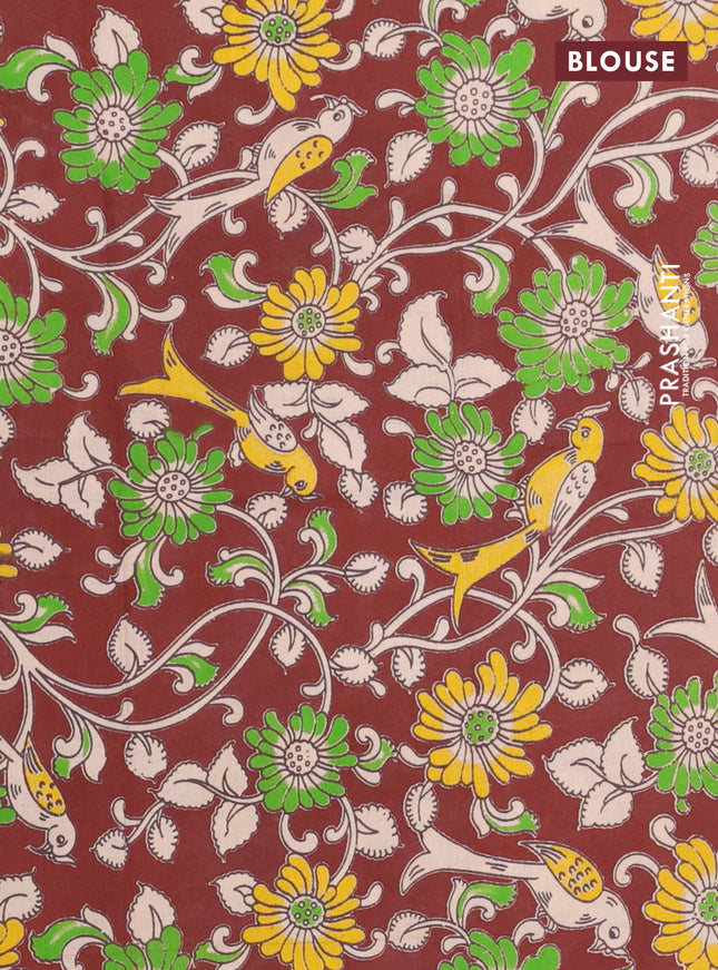 Bengal soft cotton saree mustard yellow and deep maroon with plain body and zari woven border