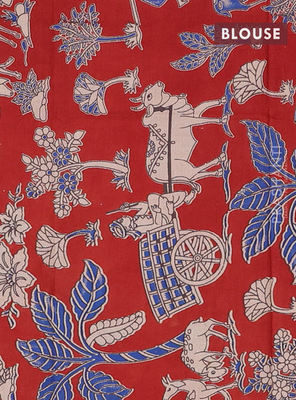 Bengal soft cotton saree cs blue and maroon with plain body and zari woven border