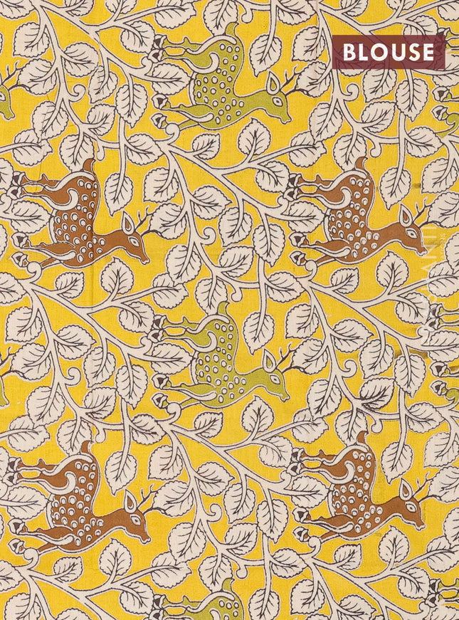 Bengal soft cotton saree navy blue and yellow with plain body and zari woven border