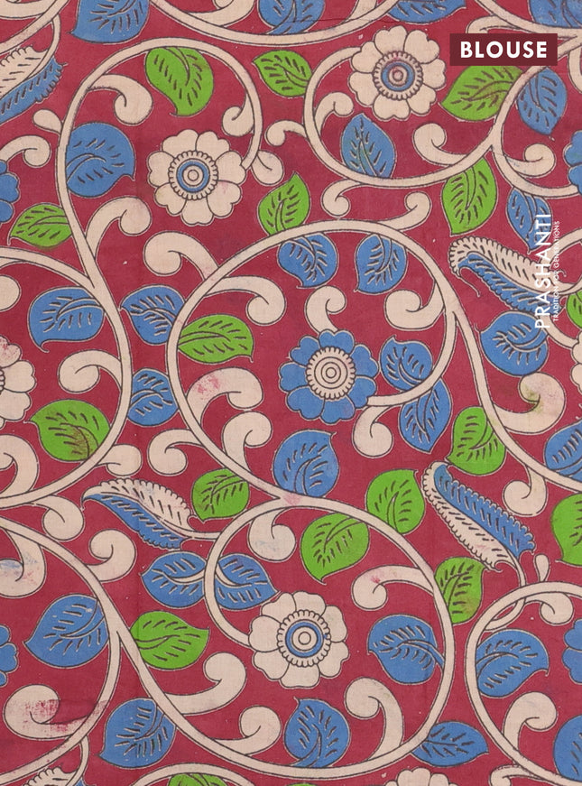 Bengal soft cotton saree light green and maroon with plain body and zari woven border