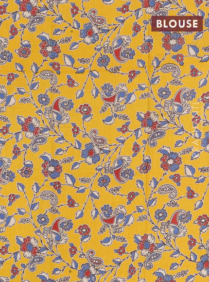 Bengal soft cotton saree purple and yellow with plain body and zari woven border