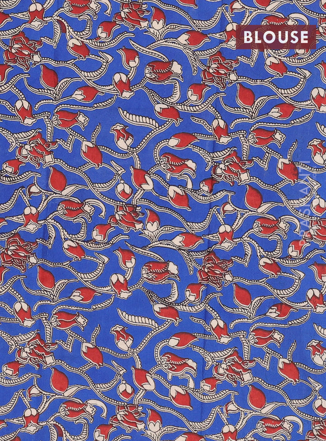 Bengal soft cotton saree deep maroon and blue with plain body and zari woven border