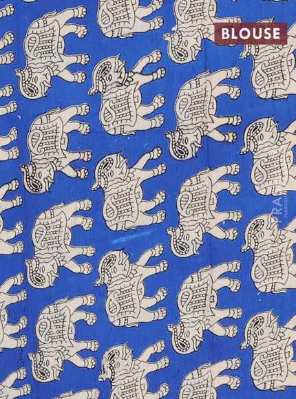 Bengal soft cotton saree black and blue with plain body and zari woven border