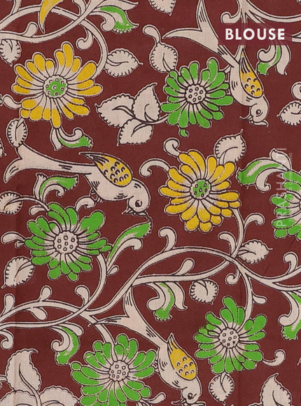 Bengal soft cotton saree sap green and deep maroon with plain body and zari woven border