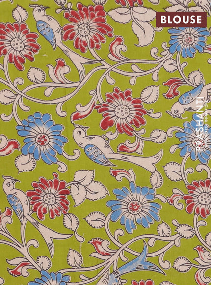 Bengal soft cotton saree maroon and light green with plain body and zari woven border