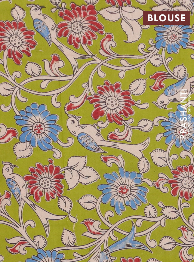 Bengal soft cotton saree maroon and light green with plain body and zari woven border