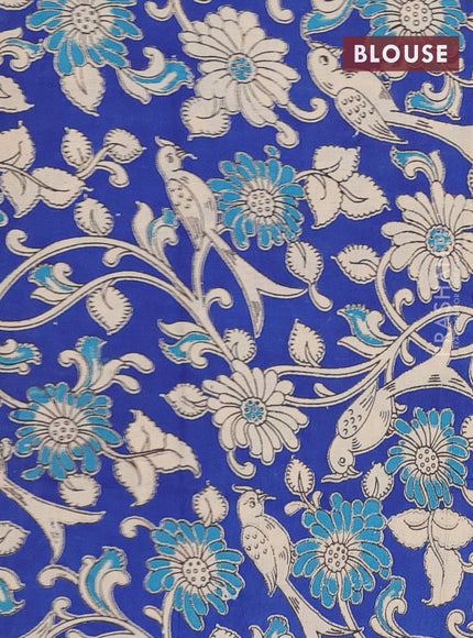 Bengal soft cotton saree black and blue with plain body and zari woven border