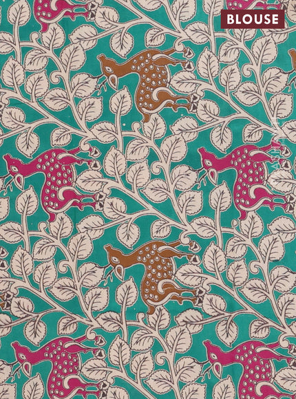 Bengal soft cotton saree purple and green with plain body and zari woven border