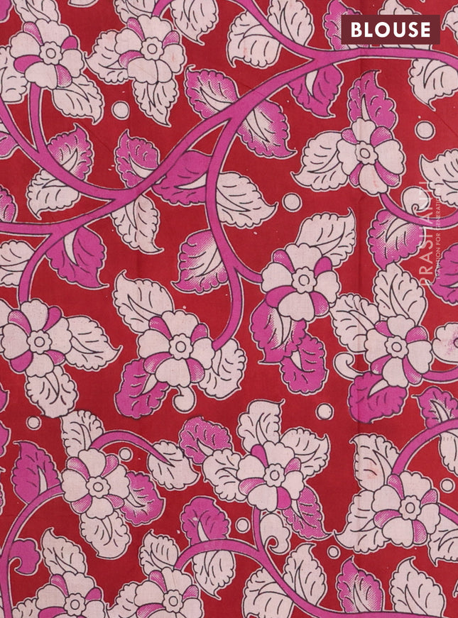 Bengal soft cotton saree pastel green and maroon with plain body and zari woven border